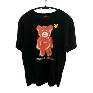 Hysteric Glamour Teddy Bear T-Shirt Black Free Size